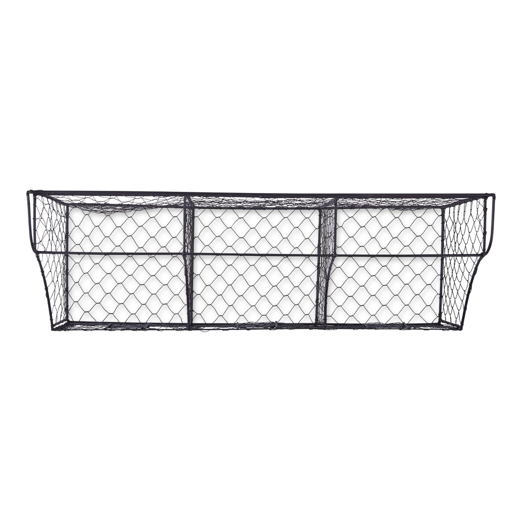 DII® Black Farmhouse Chicken Wire Organizer